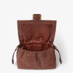 FENDI Mamma Baguette Medium Brown ostrich leather bag - Image 4